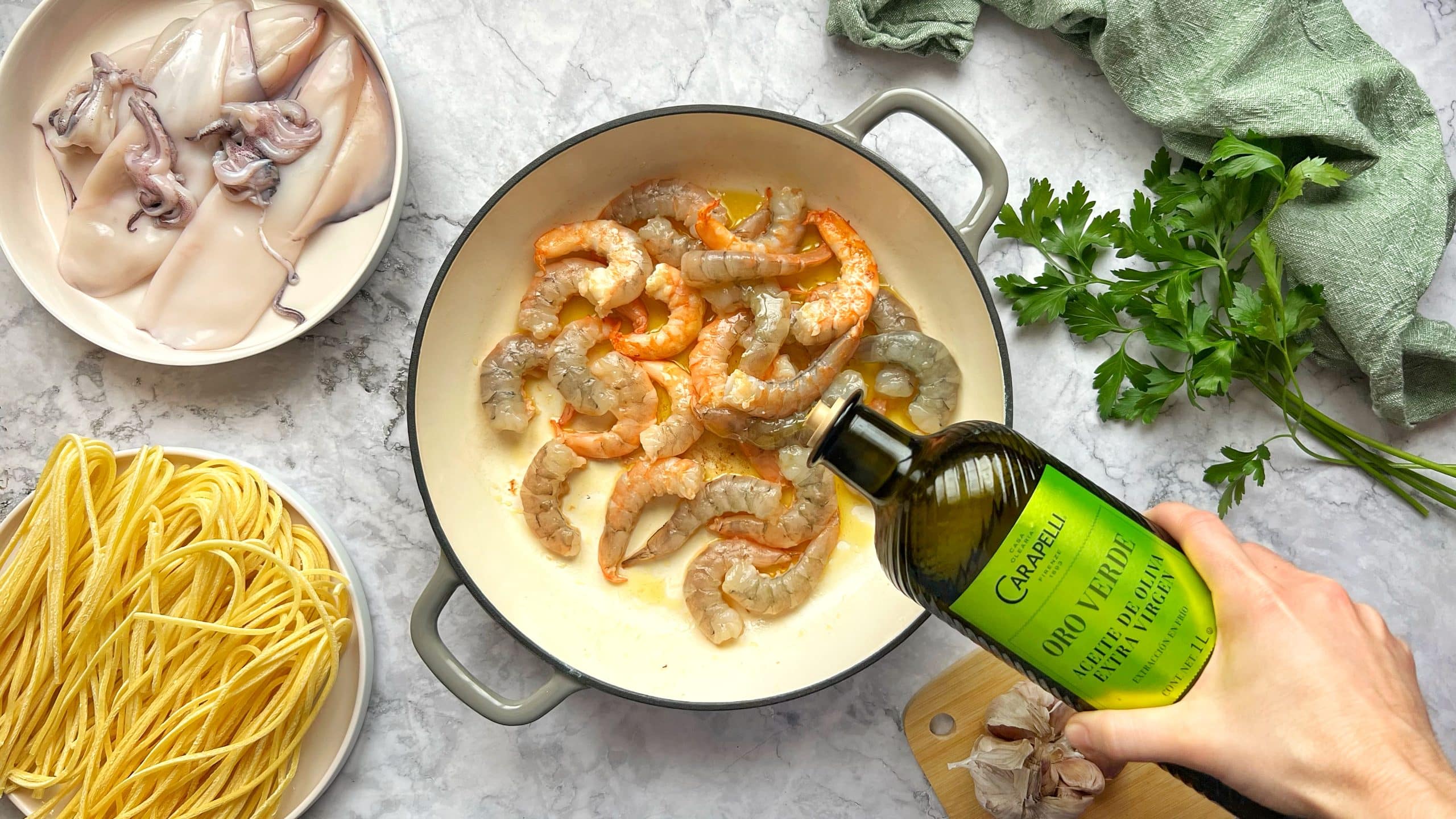 Pasta de mariscos